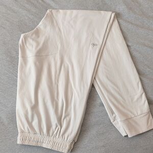 Cream Jogger Pants